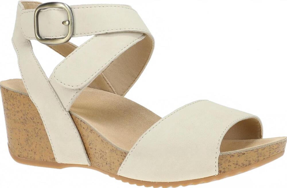 NEW DANSKO women's saylor wedge sandal in ivory